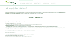 Desktop Screenshot of europlatba.cz