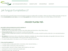 Tablet Screenshot of europlatba.cz